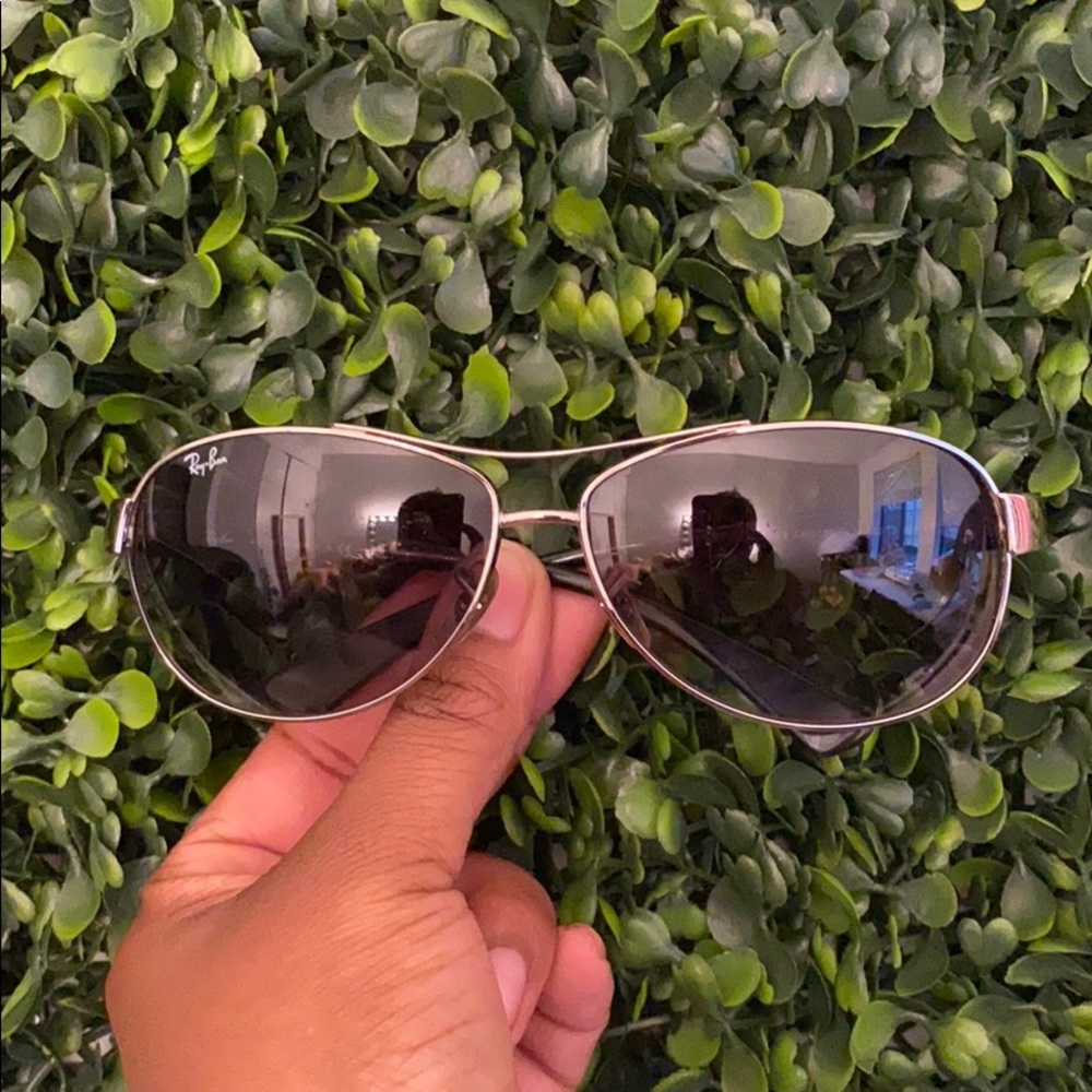 Ray Ban tinted aviator sunglasses